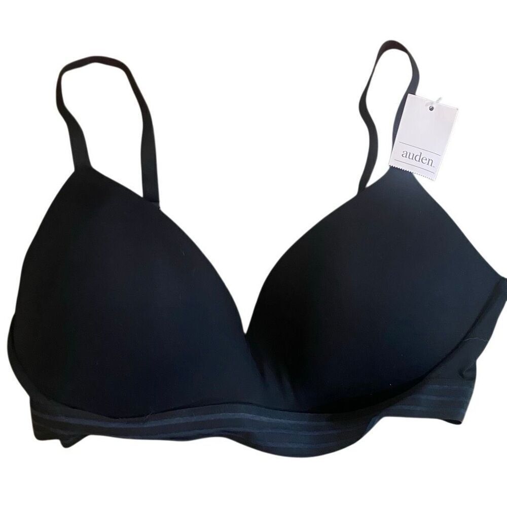 NWT Auden size 34DD black bra adjustable straps